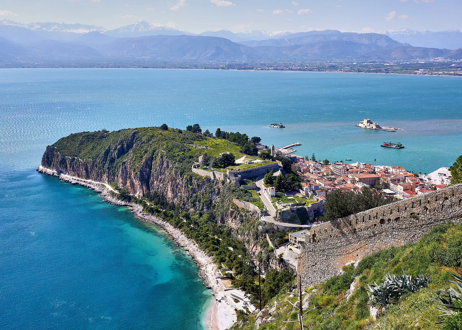 Nafplio old town Palamidi Greece