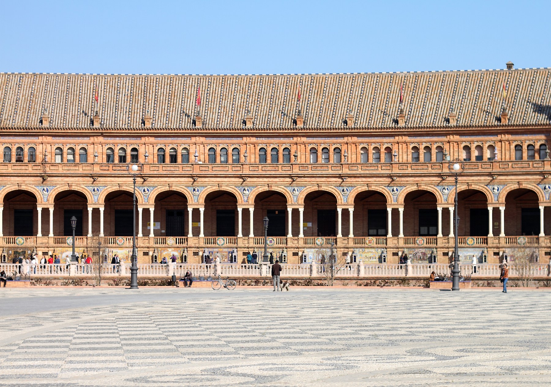 Plaza de España in Seville, Andalusia, Spain