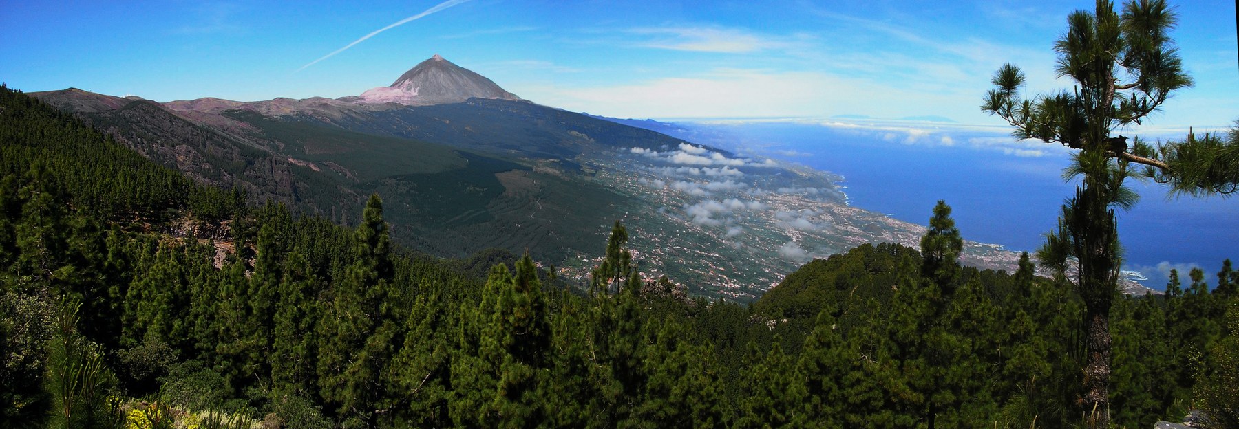 Mount Teide rising over Tenerife in the Canary Islands